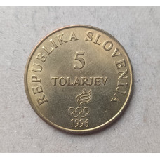Словения 5 Толаров 1996 год , 100-летие Олимпийских игр