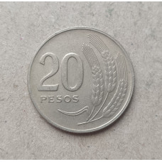 Уругвай 20 песо 1970 год