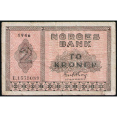 Норвегия 2 Кроны 1946 год 