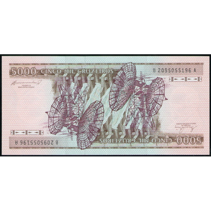Бразилия 5000 крузейро 1981 год , UNC Бразилия 5000 крузейро 1981 год , UNC