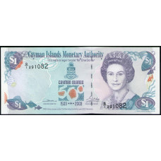 Каймановы острова 1 Доллар 2003 год , UNC , 500 лет открытия Каймановых островов