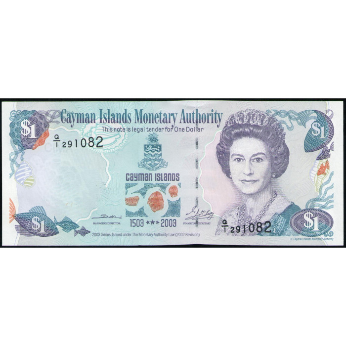 Каймановы острова 1 Доллар 2003 год , UNC , 500 лет открытия Каймановых островов Каймановы острова 1 Доллар 2003 год , UNC , 500 лет открытия Каймановых островов