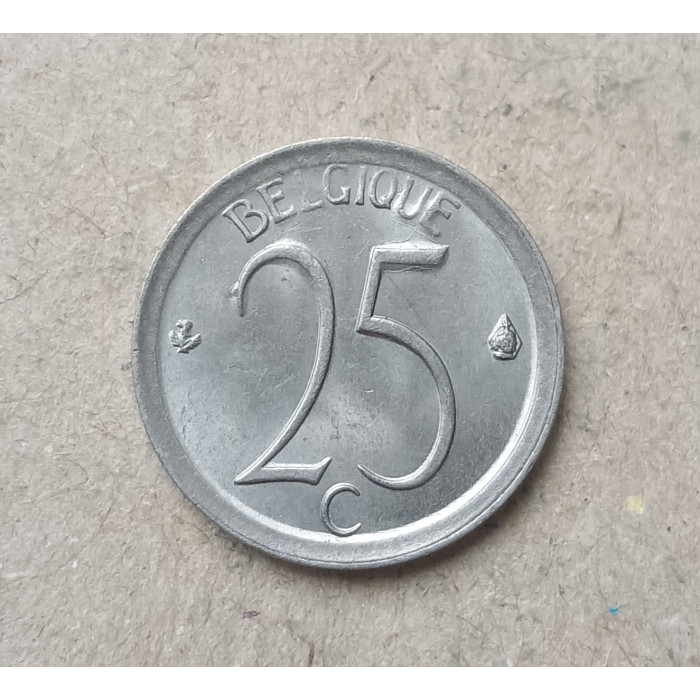 Бельгия 25 Сентим 1972 год 