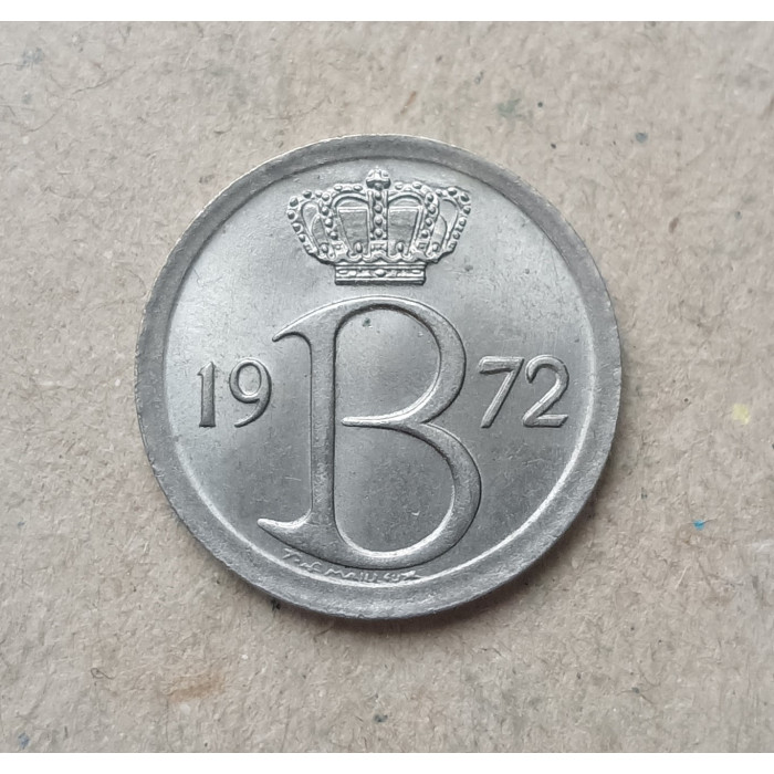 Бельгия 25 Сентим 1972 год 