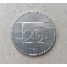Нидерланды 2 1/2 гульдена 1989 год