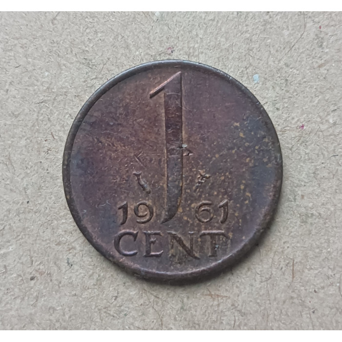 Нидерланды 1 Цент 1961 год