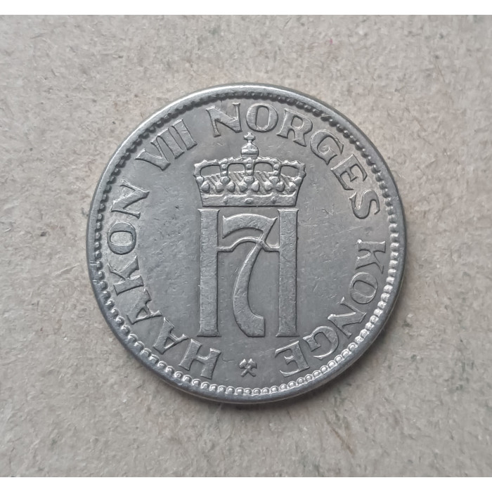 Норвегия 50 эре 1953 год Норвегия 50 эре 1953 год