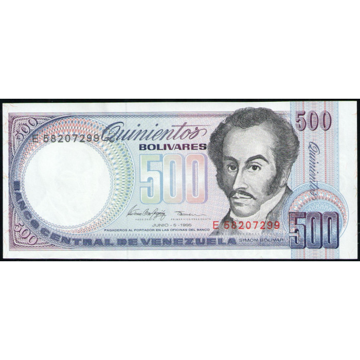 Венесуэла 500 боливаров 1995 год , UNC Венесуэла 500 боливаров 1995 год , UNC
