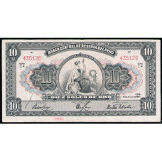 Перу 10 солей 1951 год