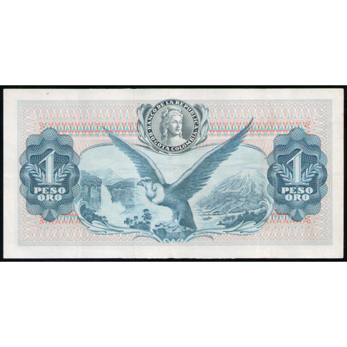 Колумбия 1 песо 1959 год , VF Колумбия 1 песо 1959 год , VF