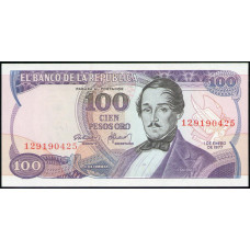 Колумбия 100 Песо 1977 год , UNC