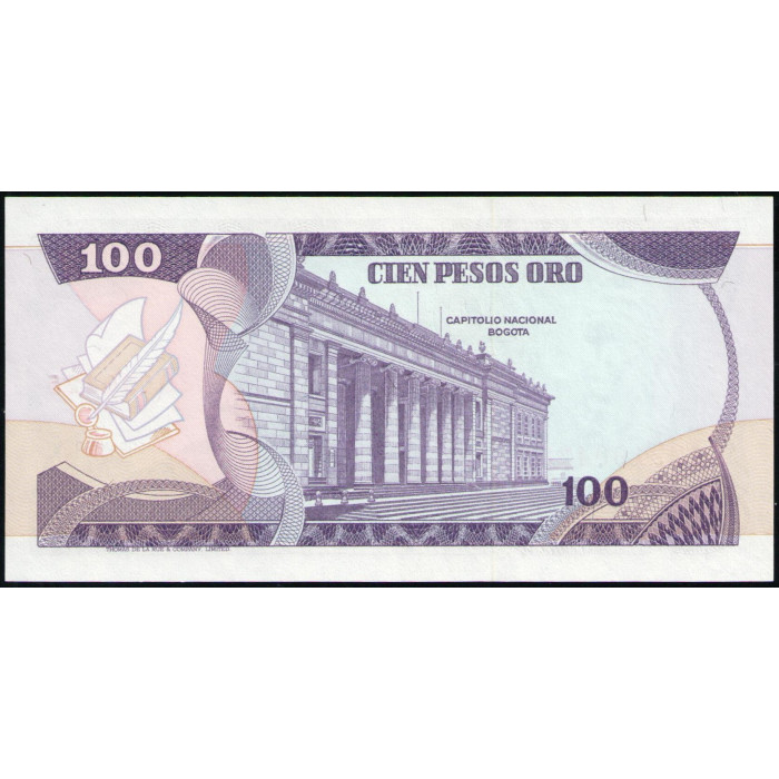 Колумбия 100 Песо 1977 год , UNC Колумбия 100 Песо 1977 год , UNC