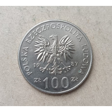 Польша 100 Злотых 1987 год , Король Казимир 3 Великий