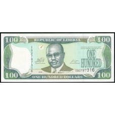 Либерия 100 долларов 2009 год , UNC