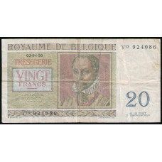Бельгия 20 Франков 1956 год