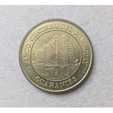 Парагвай 500 гуарани 1998 год , Центральный банк , Президент Бернардино Кабальеро