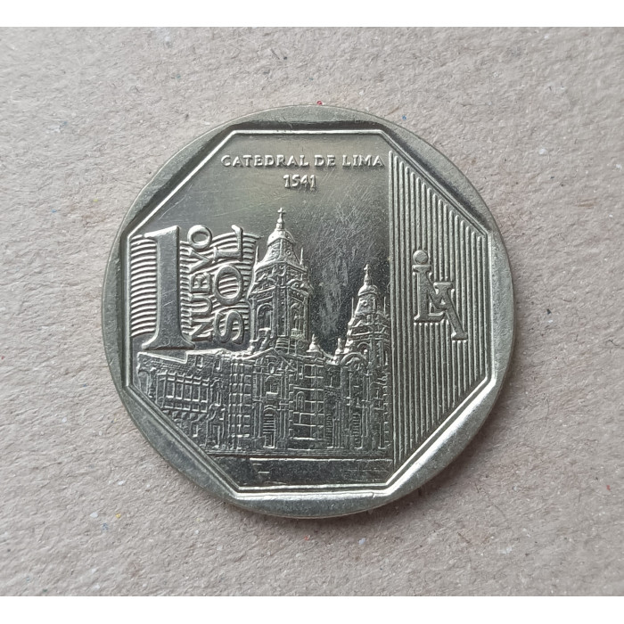 Перу 1 новый соль 2014 год , Кафедральный собор Лимы