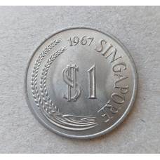 Сингапур 1 доллар 1967 год