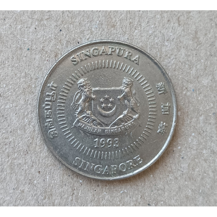 Сингапур 10 центов 1993 год