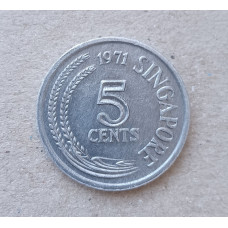 Сингапур 5 Центов 1971 год , Морской лещ , ФАО