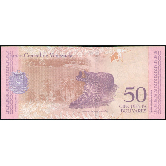 Венесуэла 50 Боливар 2018 год , UNC