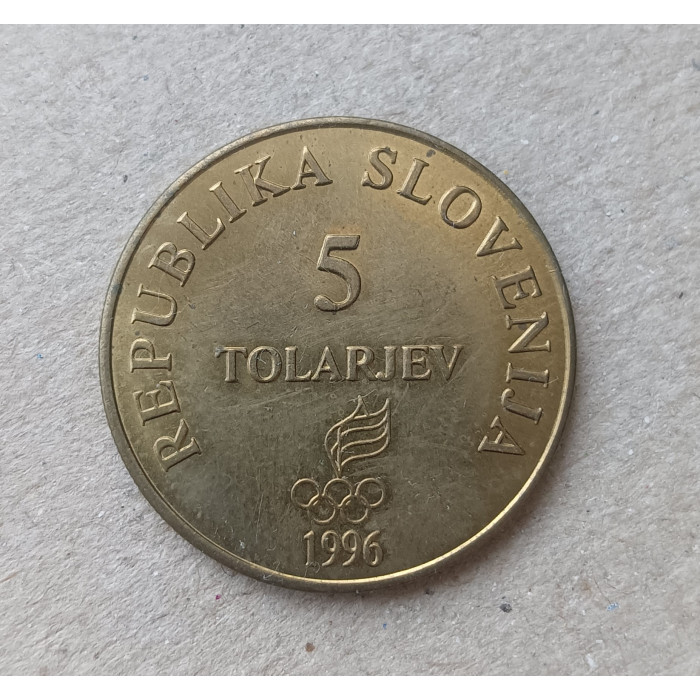 Словения 5 Толаров 1996 год , 100-летие Олимпийских игр
