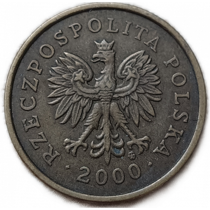 Польша 5 Грошей 2000 год