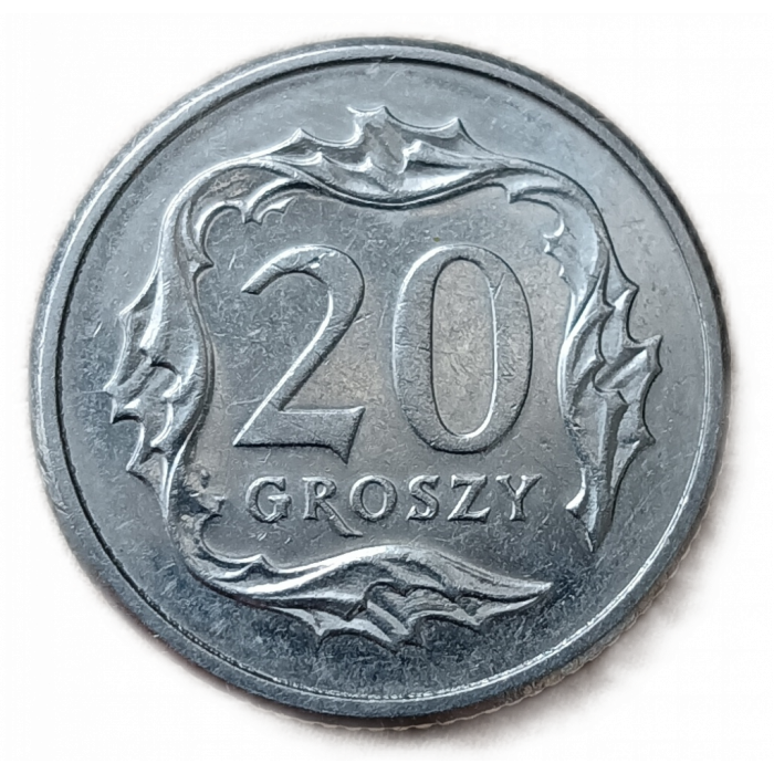 Польша 20 Грошей 2009 год 