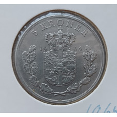 Дания 5 Крон 1964 год , Король Фредерик 9