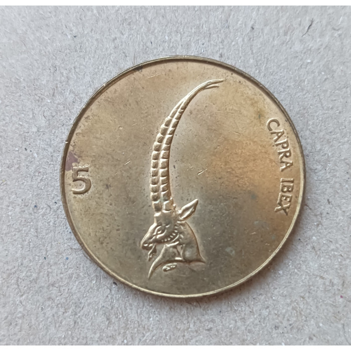 Словения 5 Толаров 2000 год , Ибекс , Альпийский козел