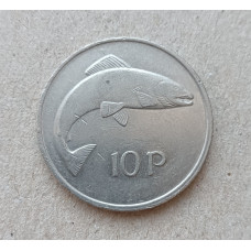 Ирландия 10 Пенсов 1980 год, Семга , Атлантический лосось