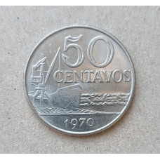 Бразилия 50 сентаво 1970 год