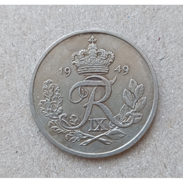 Дания 25 эре 1949 год Дания 25 эре 1949 год
