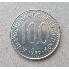 Югославия 100 Динаров 1987 год