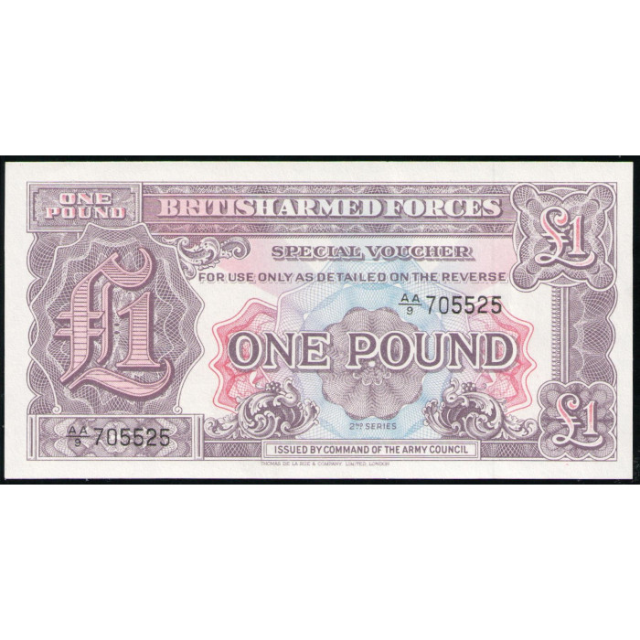 Великобритания 1 Фунт 1948 год , UNC , Британские Вооруженные Силы