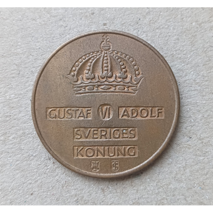 Швеция 5 Эре 1954 год , Густав 6