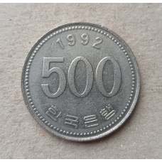 Южная Корея 500 Вон 1992 год , Маньчжурский журавль