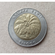 Индонезия 1000 Рупий 2000 год , Пальма , Биметалл