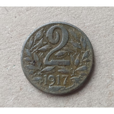Австрия 2 Геллера 1917 год