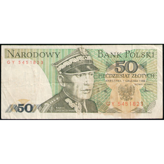 Польша 50 злотых 1988 год 