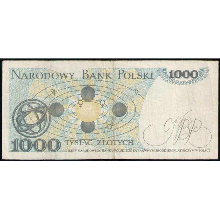 Польша 1000 злотых 1982 год 