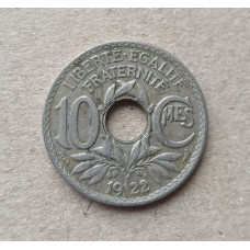 Франция 10 Сентим 1922 год