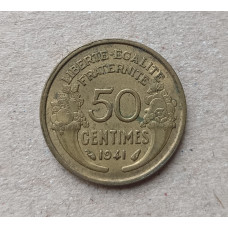 Франция 50 Сентим 1941 год