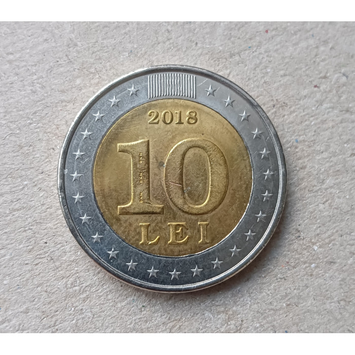 Молдавия 10 леев 2018 год , 25 лет национальной валюте , Биметалл Молдавия 10 леев 2018 год , 25 лет национальной валюте , Биметалл