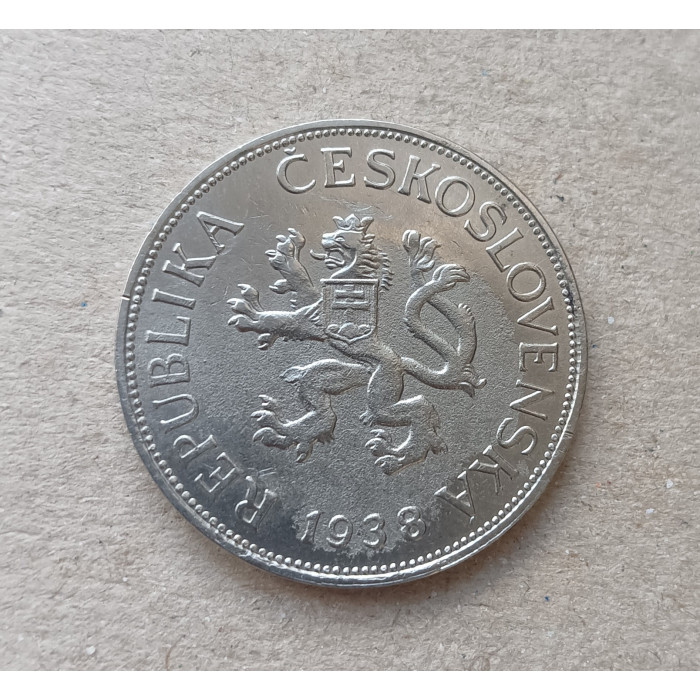 Чехословакия 5 Крон 1938 год