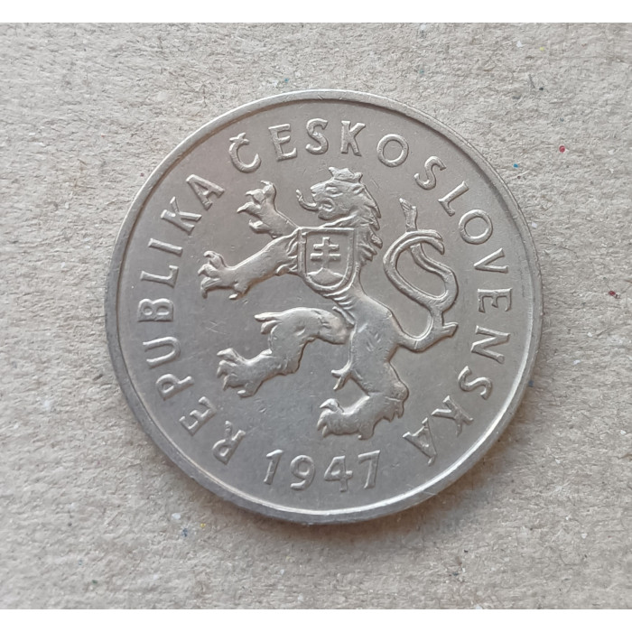 Чехословакия 2 Кроны 1947 год , Юрай Яношик