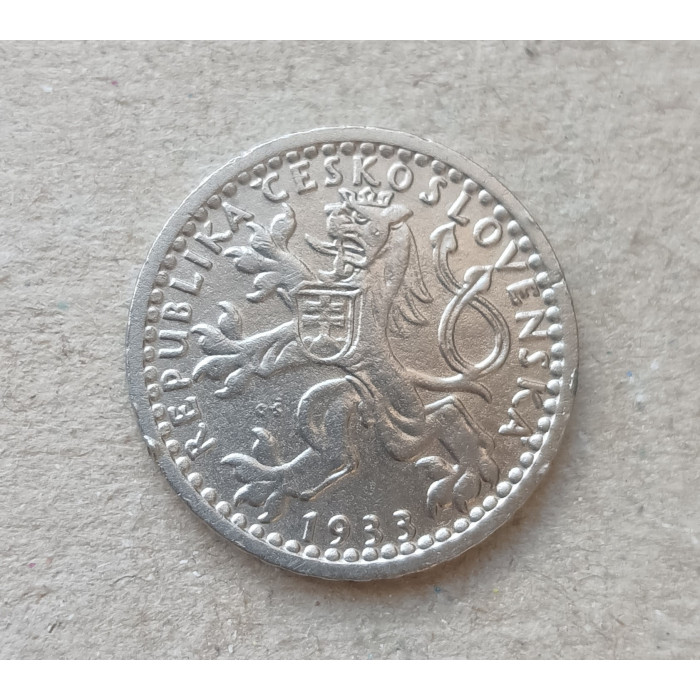 Чехословакия 25 Геллеров 1933 год  Чехословакия 25 Геллеров 1933 год