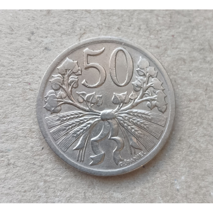 Чехословакия 50 Геллеров 1931 год  Чехословакия 50 Геллеров 1931 год