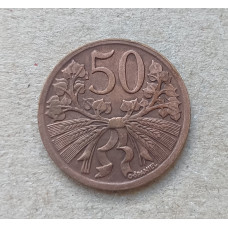 Чехословакия 50 Геллеров 1947 год 