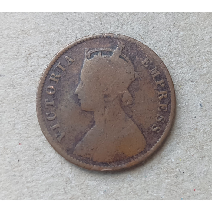 Индия 1/4 анны 1893 год , Виктория Индия 1/4 анны 1893 год , Виктория